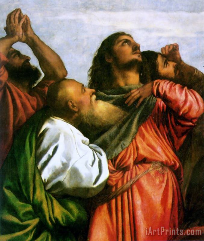 The Assumption of The Virgin [detail 1] painting - Titian The Assumption of The Virgin [detail 1] Art Print